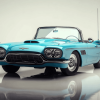 Blue Thunderbird Car Diamond Painting