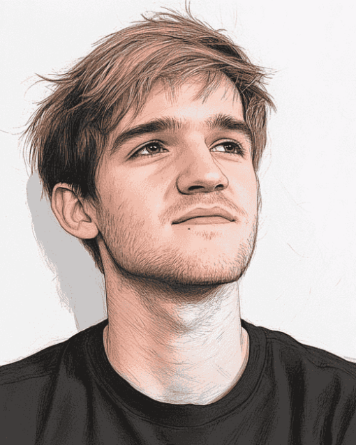 Bo Burnham Celebrity Portrait Diamond Painting