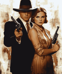 Bonnie And Clyde Film Diamond Painting