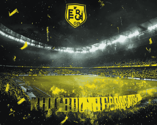 Borussia Dortmund Football Diamond Painting