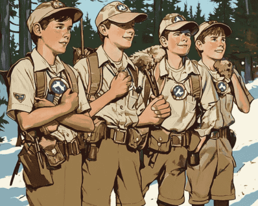 Boy Scouts Animated Diamond Painting