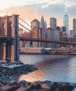 Brooklyn Bridge Cityscape Diamond Painting