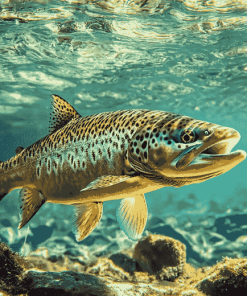 Brown Trout Underwater Diamond Painting