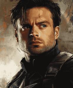 Bucky Barnes Celebrity Diamond Painting