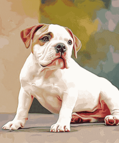 Bulldog Puppy Portraits Diamond Painting