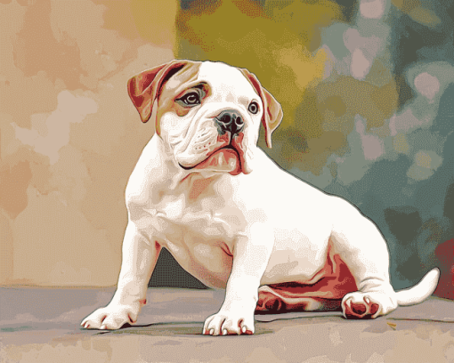 Bulldog Puppy Portraits Diamond Painting