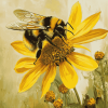 Bumble Bee Nature Diamond Painting