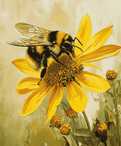 Bumble Bee Nature Diamond Painting