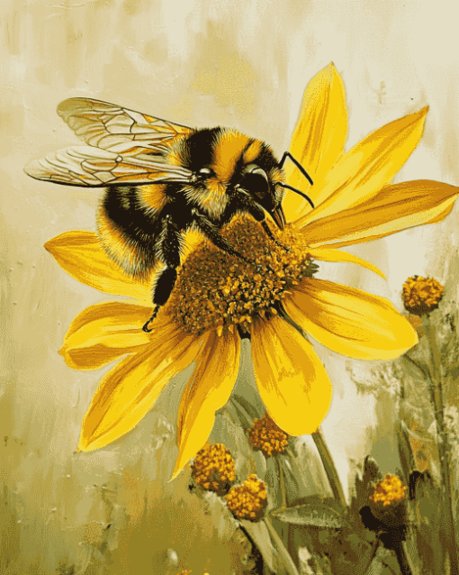 Bumble Bee Nature Diamond Painting