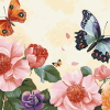 Butterflies and Roses Diamond Painting