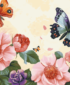 Butterflies and Roses Diamond Painting