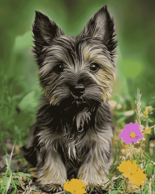 Cairn Terrier Puppy Diamond Painting