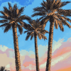 California Palm Trees Diamond Painting