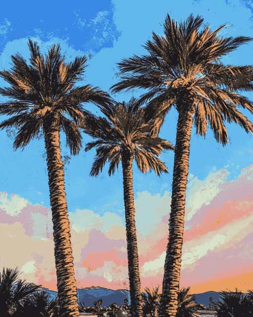 California Palm Trees Diamond Painting