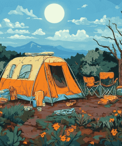 Camping Adventure Diamond Painting