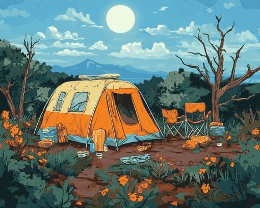 Camping Adventure Diamond Painting