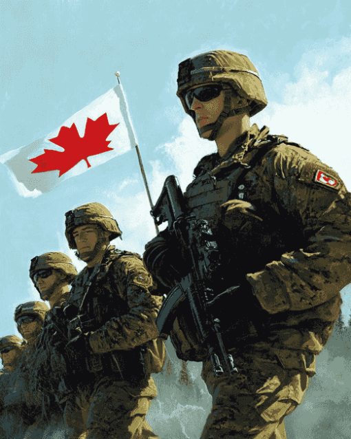 Canadian Military Soldiers Diamond Painting