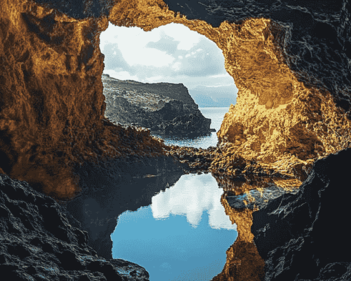 Canary Islands Water Caves Diamond Painting