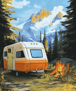 Cartoon Campers Adventure Diamond Painting