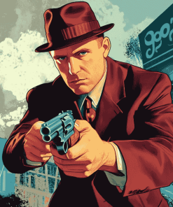 Cartoon Game L.A. Noire Diamond Painting