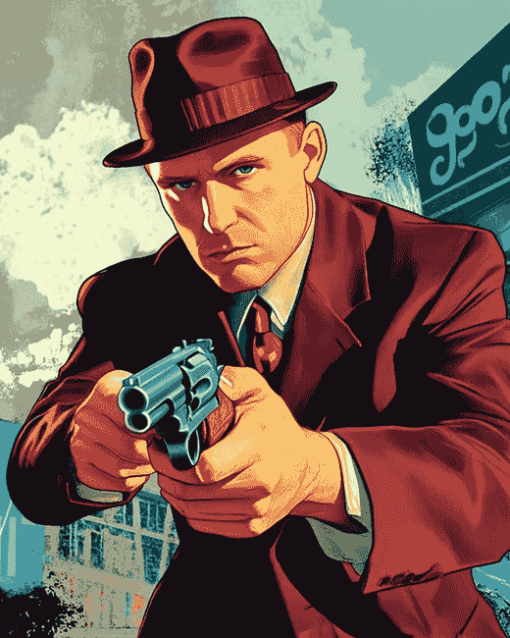 Cartoon Game L.A. Noire Diamond Painting