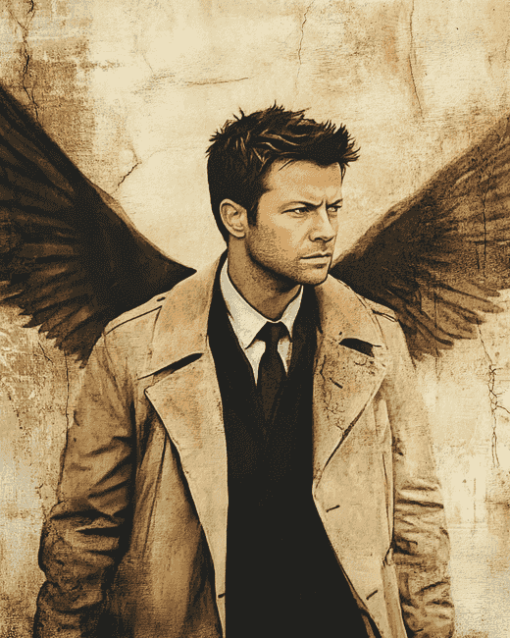 Castiel Angel Movie Diamond Painting