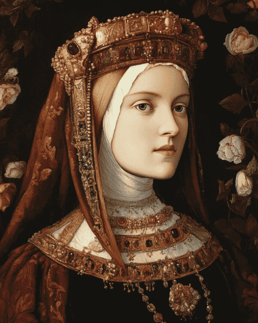 Catherine Of Aragon Vintage Queens Diamond Painting