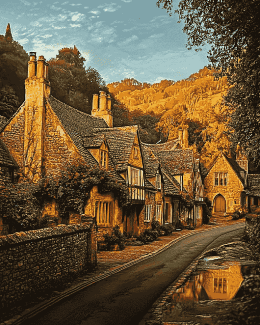 Charming English Villages Diamond Painting