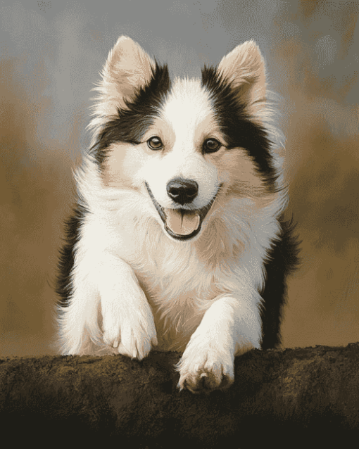 Charming Iceland Sheepdog Diamond Painting