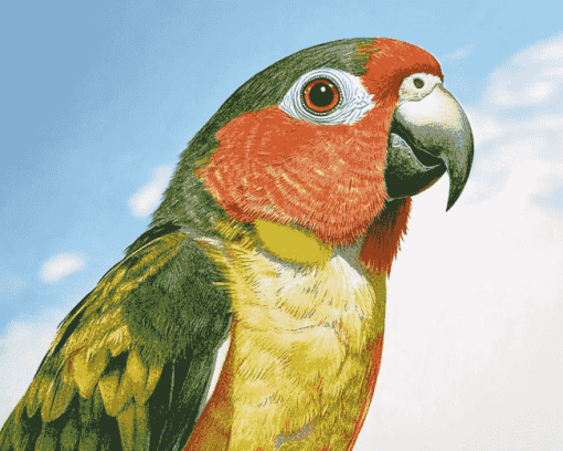 Cheeked Parakeet Avian Diamond Painting