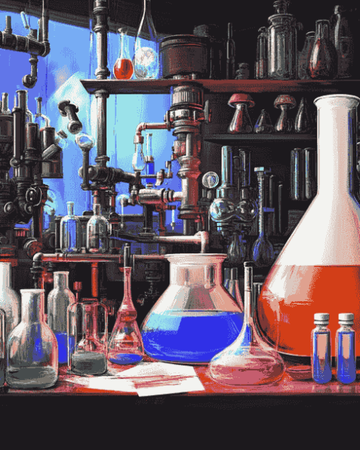 Chemistry Animation Diamond Painting