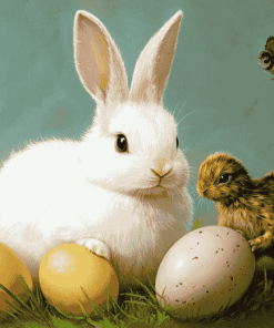 Chick and Bunny Diamond Painting