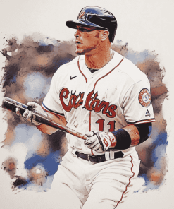 Chipper Jones Baseball Icon Diamond Painting