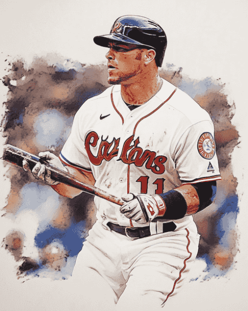 Chipper Jones Baseball Icon Diamond Painting