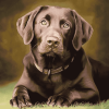 Chocolate Labrador Puppy Diamond Painting