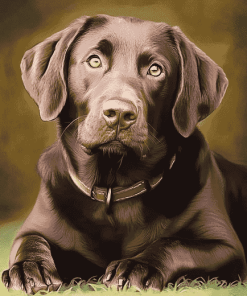 Chocolate Labrador Puppy Diamond Painting