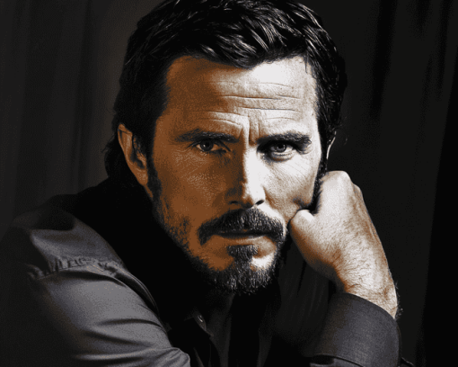 Christian Bale Famous Star Diamond Painting