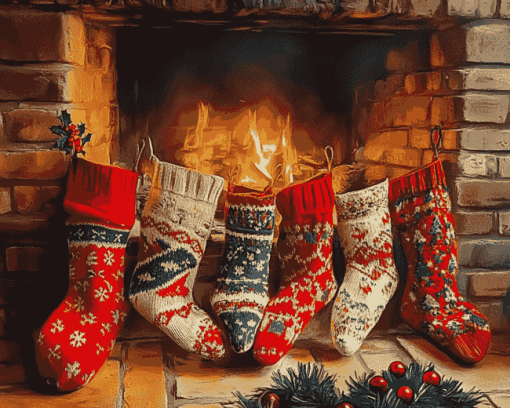 Christmas Stockings Holiday Diamond Painting