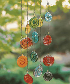 Circle Glass Wind Chimes Diamond Painting