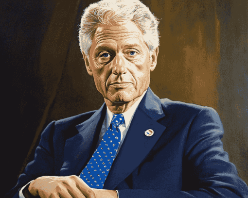 Classy Bill Clinton Diamond Painting