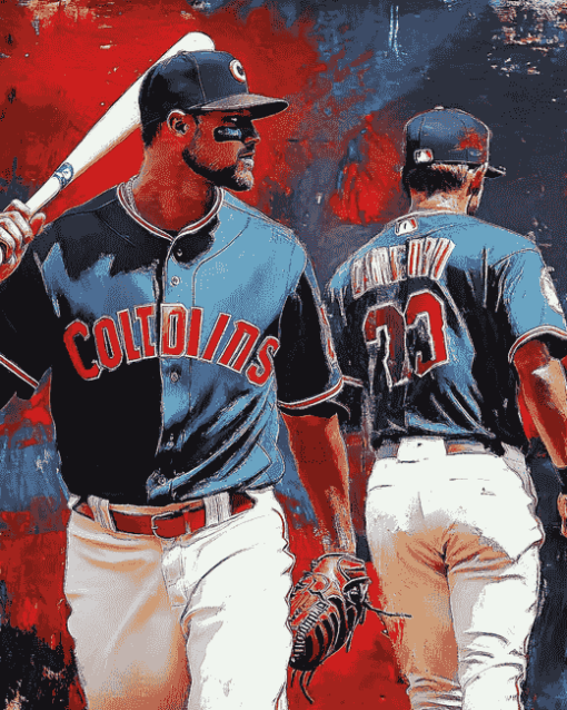 Cleveland Indians Baseball Stars Diamond Painting