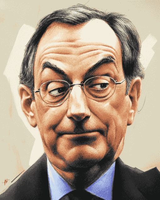 Close Up of Mario Draghi Diamond Painting