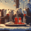 Coca Cola Bears Cartoon Diamond Painting