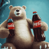 Coca Cola Cartoon Bear Diamond Painting