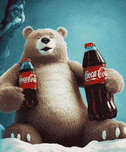 Coca Cola Cartoon Bear Diamond Painting