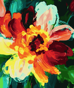 Colorful Abstract Flower Diamond Painting