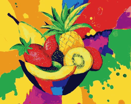 Colorful Abstract Fruit Diamond Painting