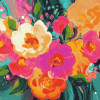 Colorful Abstract Roses Diamond Painting