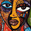 Colorful African Faces Diamond Painting