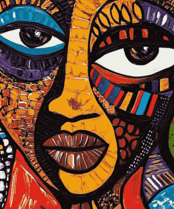 Colorful African Faces Diamond Painting